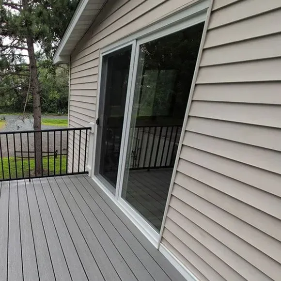 Residential sliding patio door installation