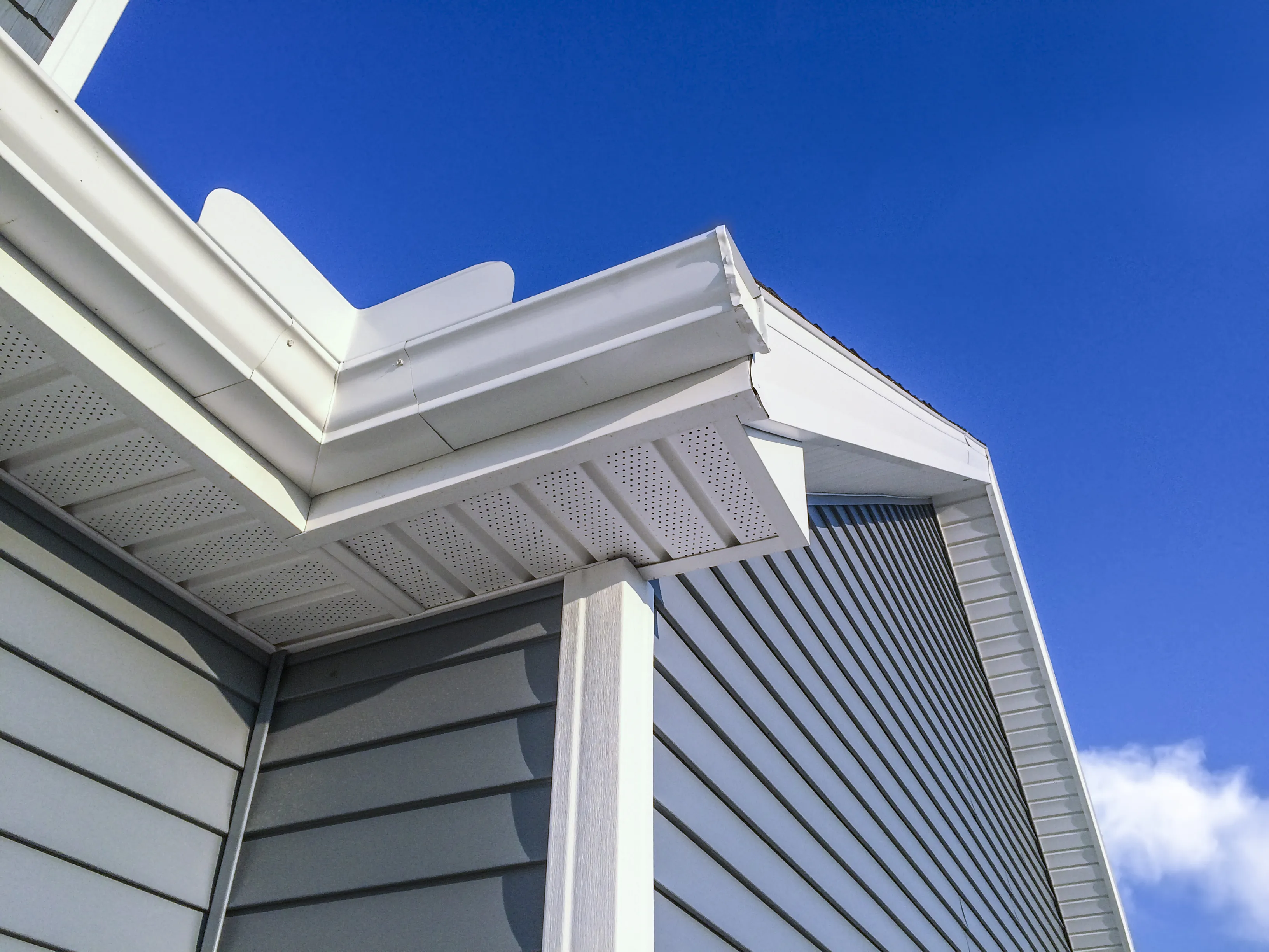 Residential gutter installation project