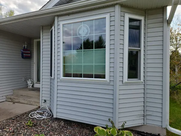 Completed residential window replacement project in Braham Minnesota